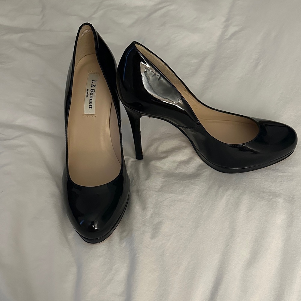 LK Bennett Glossy Black Heels